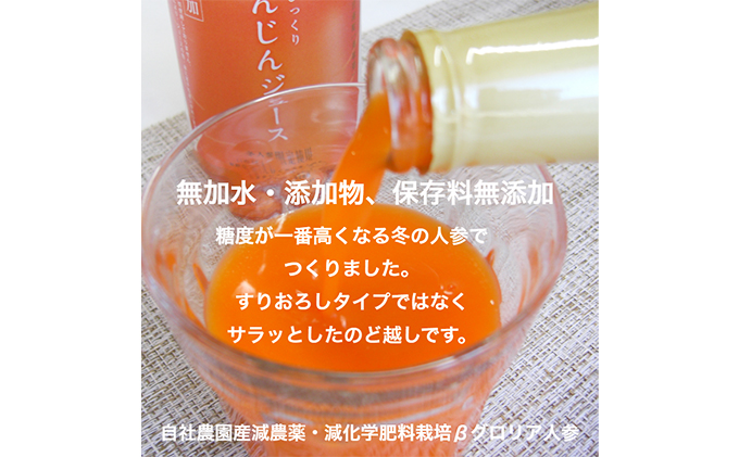 星降る里 鳥取県日南町のにんじんジュースとジンジャーシロップ 詰合せ セット