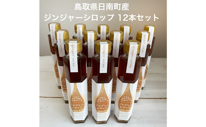 星降る里 鳥取県日南町の ジンジャーシロップ 12本 セット