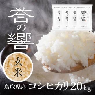 【要確認：配送時期指定NG】【先行予約】【新米】【令和7年産】（玄米 20kg）優栽：特別栽培米 鳥取県日野町産 コシヒカリ お米 米