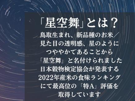 星空舞 お米 5ｋｇ 鳥取県産 ほしぞらまい 令和6年産新米 R6 0225: 江府町ANAのふるさと納税