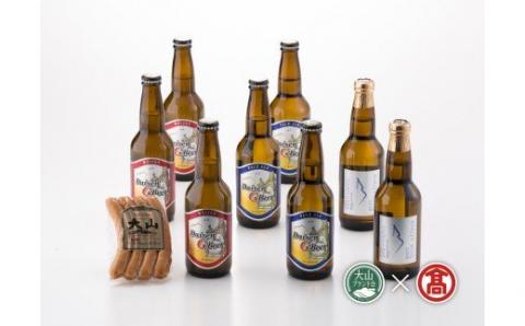 ＜大山Gビール＞定期便全3回 大山Gビール・大山ハム詰合せF①②③ 頒布会（大山ブランド会）クラフトビール 米子高島屋 77-AX7 0330