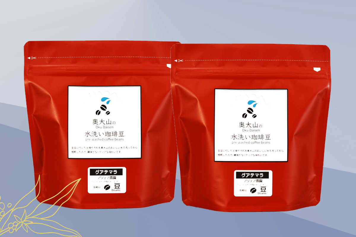 【ANA限定】定期便2回 グアテマラ185g(豆) 中煎り コーヒー 奥大山の水洗い珈琲 1074 定期便2回 グアテマラ185g(豆)