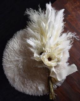 アネモネのスワッグ　shabby　White　ニュアンスブーケ　/　シック　可愛い　上品　春の柚　0828