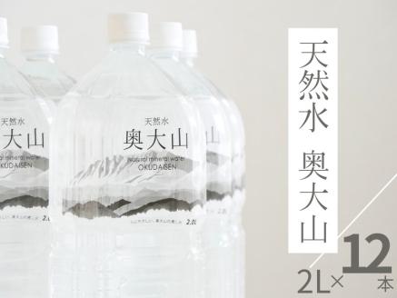 天然水奥大山 2L×2箱 計12本 ミネラルウォーター ペットボトル 2リットル 送料無料 0201 天然水奥大山 2L×2箱 計12本