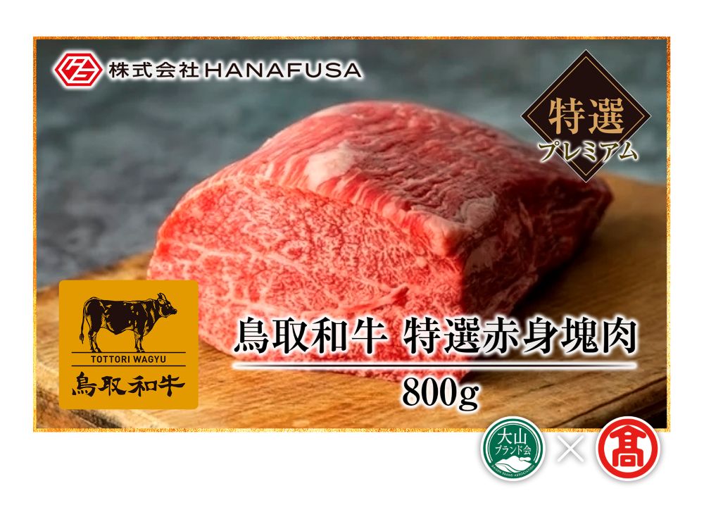 ＜HANAFUSA＞はなふさプレミアム鳥取和牛特選赤身塊肉（大山ブランド会）米子高島屋 112-AC19 0266