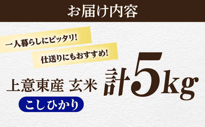 五ツ星お米マイスター厳選【玄米】エコ栽培米 恵の上意東産「コシヒカリ」5kg 島根県松江市/株式会社沼田米穀店 [ALBU001] 米