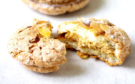 贅沢アーモンドダックワーズ【松江クロードのおかげさま 10個入り】ブッセ 洋菓子 グルテンフリー ギフト プレゼント 島根県松江市/有限会社松江クロード [ALCL003] 焼菓子