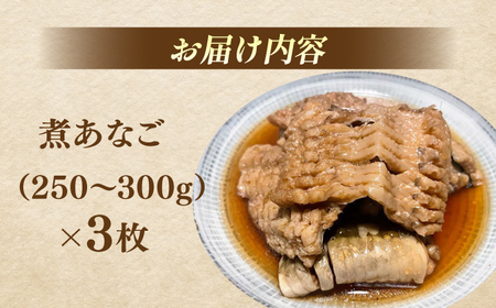 煮あなご3枚セット 島根県松江市/海ひこ株式会社 [ALDY011] 魚貝 加工品