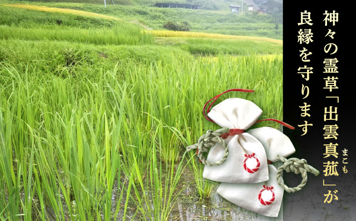 「大切な方」と、「ご縁を結びたいあの人」と、渡したいお相手とのお揃い2個セット！神の宿る神聖な植物・出雲真菰(まこも)のしめ縄で作られた唯一無二のお守り　島根県松江市/結ぶクリエイション [ALIE002]