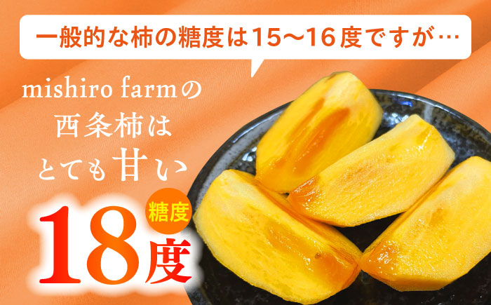 【数量限定10個】【秋限定！先行予約/10月上旬より順次発送】美味しまねゴールド認証！ 松江市産 西条柿 合わせ柿 大玉2L 5kg 島根県松江市/mishiro farm [ALIJ005]