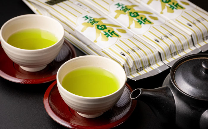 【全6回定期便】抹茶入り煎茶玉露白折150g×3袋セット(ご自宅用) 島根県松江市/株式会社千茶荘 [ALBF011]