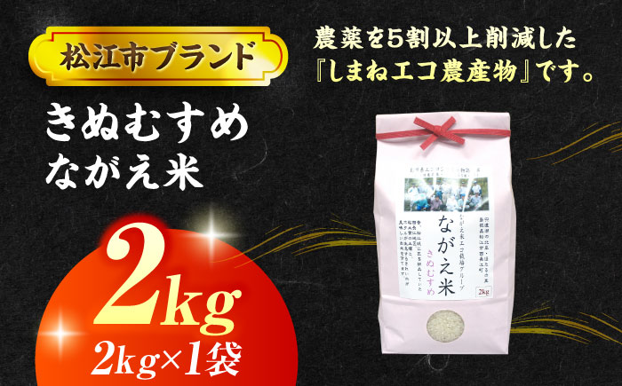 【令和7年産】松江市産きぬむすめ「ながえ米」2kg(2kg×1) 島根県松江市/有限会社藤本米穀店 [ALCG014]