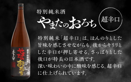 食事を格上げする一杯！李白【特別純米】やまたのおろち 辛口・超辛口 1升×2本セット 島根県松江市/李白酒造有限会社 [ALDF003] お酒