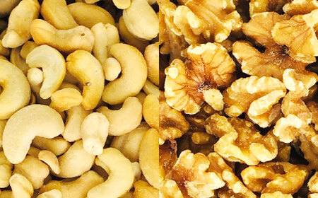 素焼きスモークナッツ 4種ミックス 80g 6袋セット 島根県松江市/株式会社スナハラ [ALFZ003] おつまみ