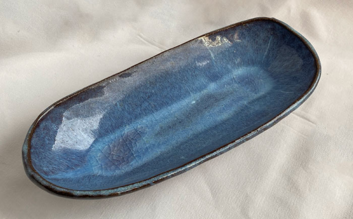 【数量限定12皿】来待粘土 楕円鉢 島根県松江市/火の川焼松江陶苑 [ALGH003] 陶磁器