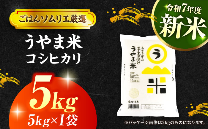 島根県産「うやま米 コシヒカリ（雲南市吉田町）」5kg（5kg×1）島根県松江市/有限会社藤本米穀店 [ALCG039]