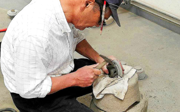 来待石製丸雪見灯ろう(3寸) 島根県松江市/来待石灯ろう協同組合 [ALAN004] 雑貨 日用品