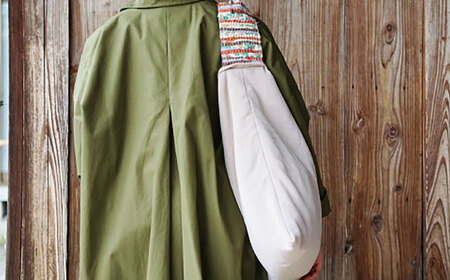 【想い出の布でお作りする世界に1つのomoide bag】裂き織り ワンハンドル ショルダーバッグ 想い出 島根県松江市/covaci MAJIBON [ALAR001] カバン