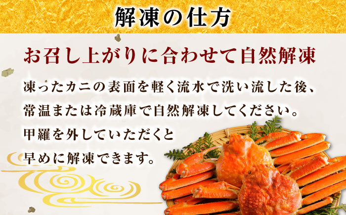 【年内発送】松葉がにボイル姿800g以上(1～2枚) 島根県松江市/中浦食品株式会社 [ALBO002] カニ 蟹