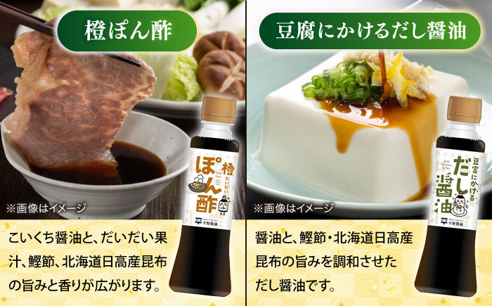 調味料詰め合わせギフト（204）　180ml×5種、200ml×1種（おさしみ醤油・こいくち醤油・橙ぽん酢・豆富にかけるだし醤油・海鮮丼ぶっかけ醤油・ごマヨ） 島根県松江市/平野醤油 [ALCA016]