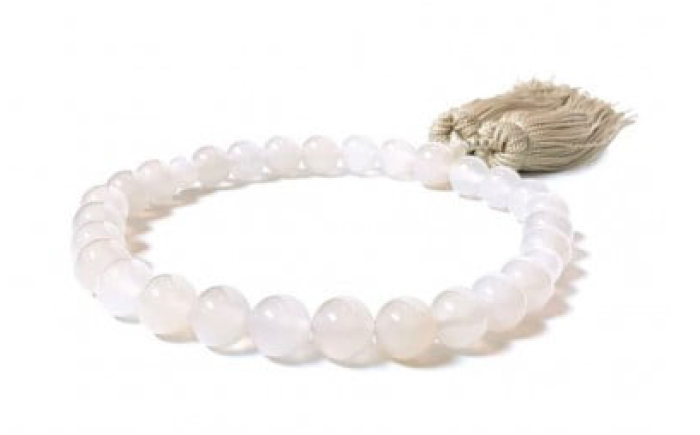 白めのう数珠(10mm玉) 島根県松江市/株式会社秀玉堂 [ALBB005] 仏具