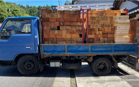 広葉樹薪をミックス！自伐の薪 約25kg 120サイズ段ボール1箱(重量160サイズ相当) 島根県松江市/やおら林業舎 [ALFB002] アウトドア キャンプ