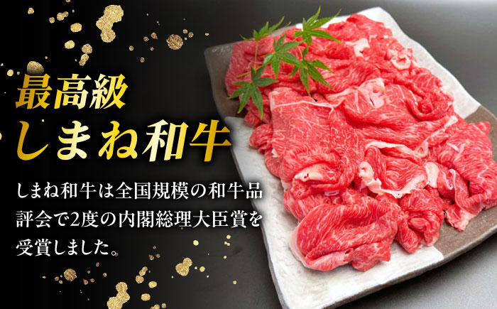 その旨味、最上級！「しまね和牛肉」 赤身切り落とし 約540g(180g×3ﾊﾟｯｸ)【高級 焼肉勇花理(ゆうかり)】 島根県松江市/有限会社おき精肉店 [ALFT065]