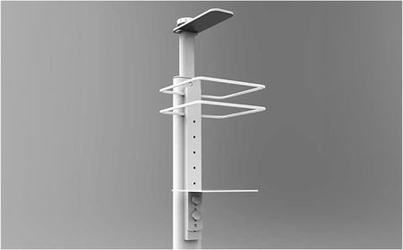 足踏み消毒ポンプスタンド 島根県松江市/島根ナカバヤシ株式会社 [ALGJ001] 雑貨 日用品