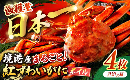 境港の漁師が厳選！山陰産紅ずわいがに姿×4枚 島根県松江市/株式会社漁師村 [ALDN001] カニ 蟹