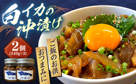 白イカ(ケンサキイカ)の沖漬け240g×2個セット 島根県松江市/海ひこ株式会社 [ALDY004] イカ 加工品