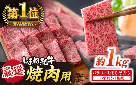 極上厳選！受賞歴多数 しまね和牛 焼肉(1kg) 島根県松江市/株式会社O.R.C [ALEF002] 牛肉