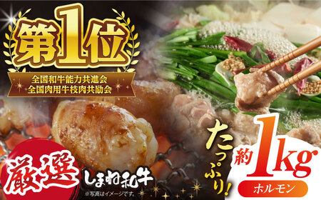 極上厳選！受賞歴多数 しまね和牛徳用ホルモン(1kg) 島根県松江市/株式会社O.R.C [ALEF005] 牛肉