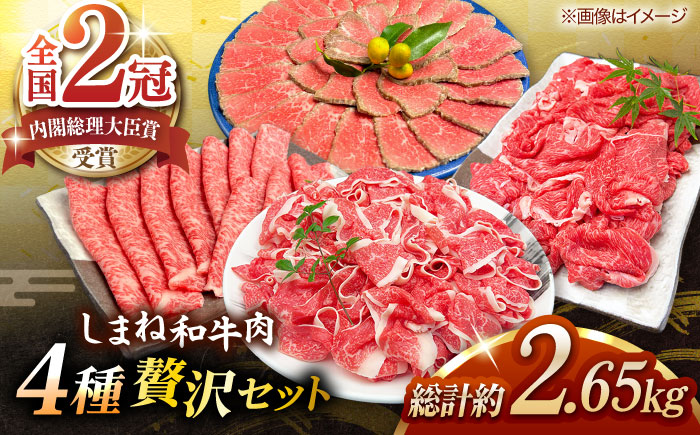 その旨味、最上級！「しまね和牛肉」4種贅沢セット単品 島根県松江市/有限会社おき精肉店 [ALFT084]