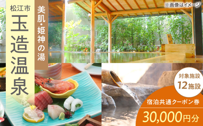 玉造温泉共通クーポン券 寄附額10万円 30000円分クーポン 島根県松江市/玉造温泉旅館協同組合 [ALHN002] 宿泊クーポン