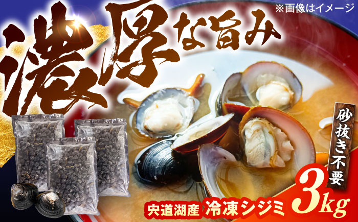 鮮度抜群！宍道湖産冷凍シジミ3kg　島根県松江市/株式会社山光食品 [ALHZ003]