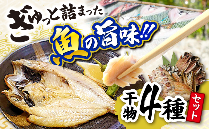 ぎゅっと詰まった魚の旨味!干魚詰め合わせ[Aセット]干物4種 島根県松江市/株式会社K's食品 [ALAQ001] 干物