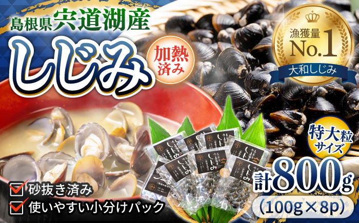 宍道湖産レトルトしじみ 特大粒100g×8袋 島根県松江市/平野缶詰有限会社 [ALBZ010] しじみ