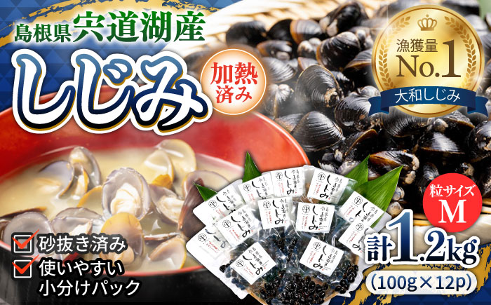 宍道湖産レトルトしじみ (M)100g×12袋 島根県松江市/平野缶詰有限会社 [ALBZ011] しじみ