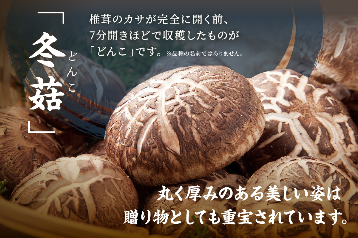 自然豊かな浜田市弥栄町で原木栽培した「干し椎茸どんこセット」 きのこ 椎茸 どんこ 干ししいたけ 【041_1198】