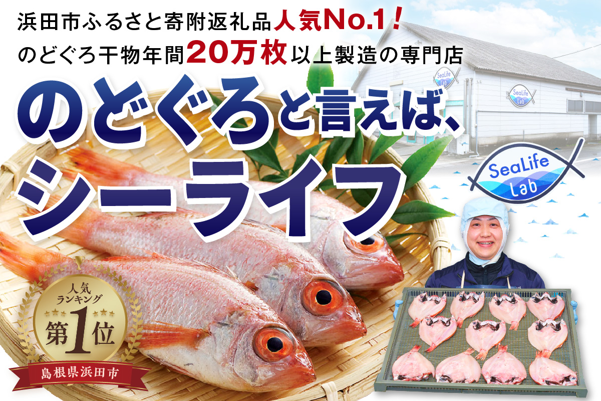 のどぐろ一夜干し500g（計5～7枚）「フライパンでも焼ける超お手ごろ」 産地直送 干物 魚 一夜干し 人気 天然 ノドグロ 個包装 冷凍 アカムツ 【005_0138】