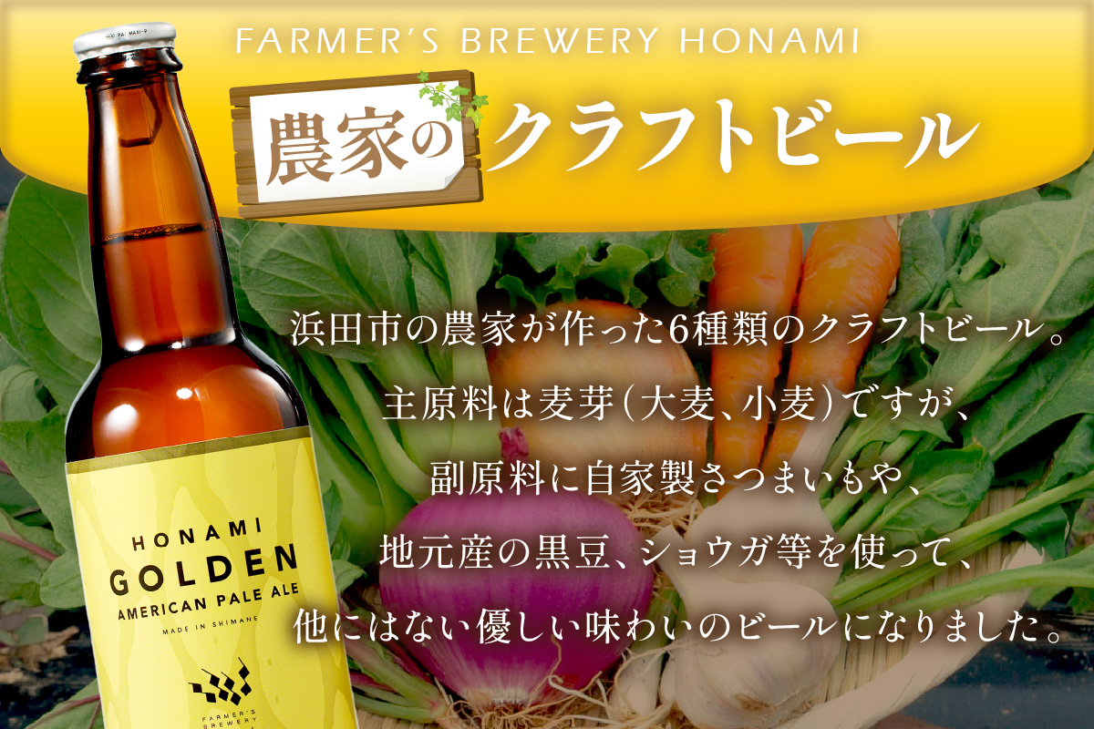【定期便】浜田のクラフトビール 6種飲み比べセット（6回コース） 酒 ビール クラフトビール 地ビール 地酒 ご当地ビール 定期 定期便 6回 飲み比べ セット 【139_1913】