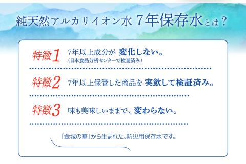 純天然アルカリイオン水 7年保存水 2L×6本入長期保存水 水 飲料水 水 防災 備蓄 備蓄水 非常用 国産 7年保存 天然水 アルカリイオン 保存用  防災用 【1534】: 浜田市ANAのふるさと納税