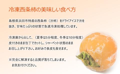 浜田自慢 西条柿そのまんまシャーベット 6個セット 果物 フルーツ 柿 西条柿 冷凍 シャーベット 【145_2068】