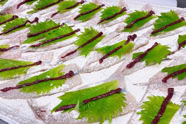 ニギス梅紫蘇揚げ 【087_1740】