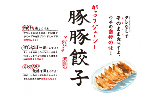 浜田生まれ浜田育ち がっつりジューシー「豚豚餃子」（6パック入り） 惣菜 餃子 ギョーザ 冷凍 簡単調理 焼くだけ おかず おつまみ 【067_1938】