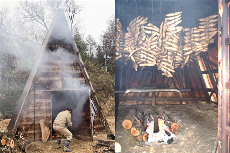 浜田市弥栄町のおばあちゃんたちの手作り「いぶり香香（こうこう）」 漬物 野菜 だいこん たくあん 大根 いぶりこうこう 燻製 おつまみ お酒のお供 【109_1352】