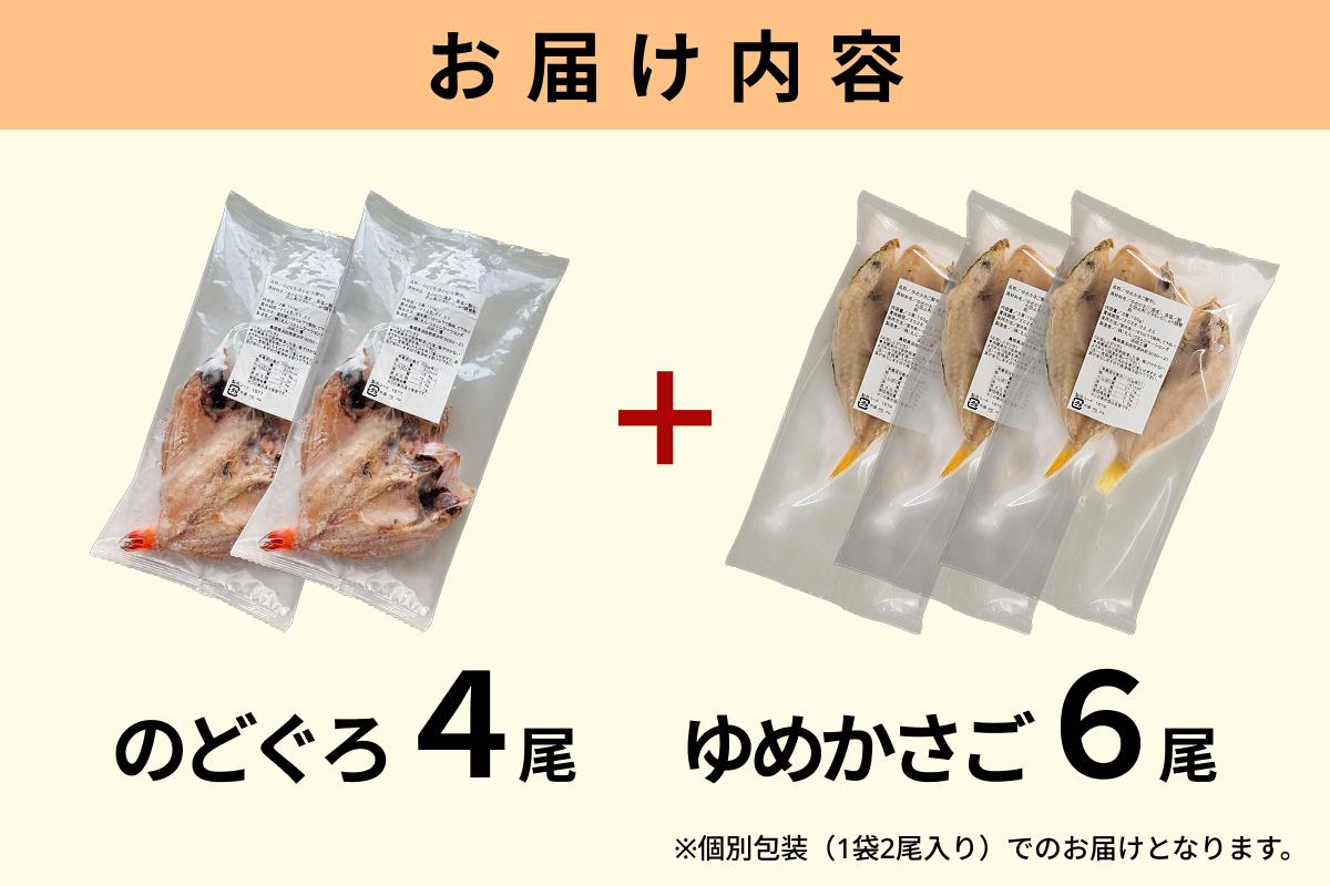 浜田のどぐろ・ゆめカサゴ干物2種食べ比べセット（4尾,6尾） 【198_0017】