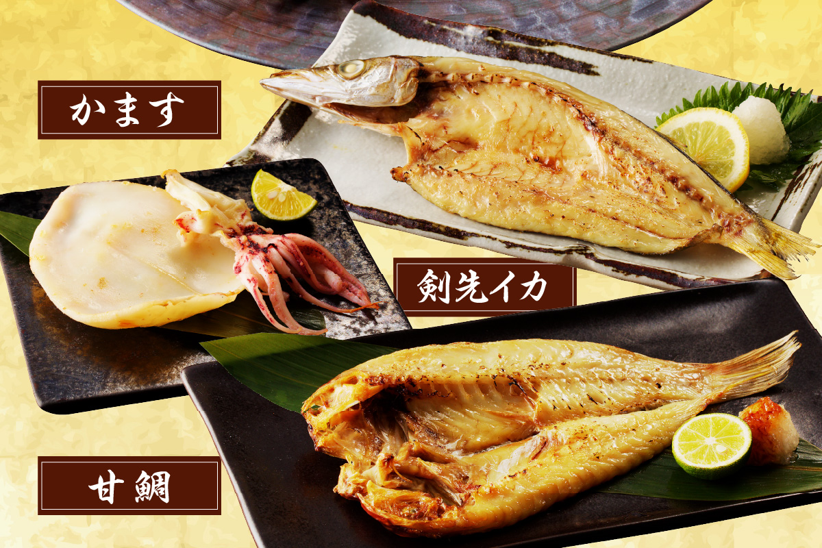 山陰浜田港 水揚げされた大きめ人気干物セット 魚介類 魚貝類 魚介 魚 干物 干もの 一夜干し 干物セット セット 加工品 【025_0426】