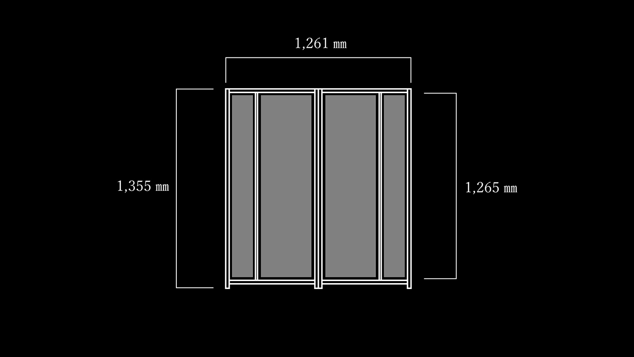 空間を彩る組子屏風麻の葉（2連） 屏風 伝統技術 職人の技 贈り物 贈答 【031_1971】