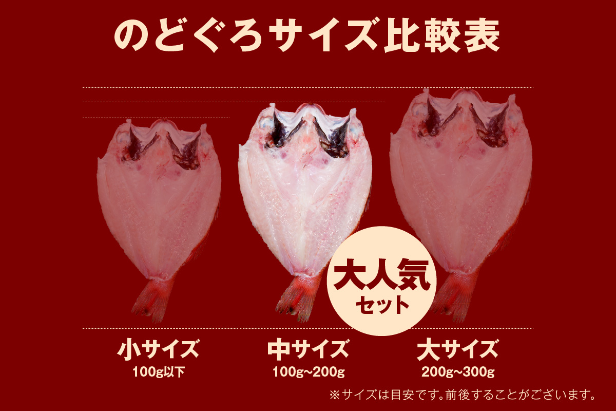 【大人気！産地直送 肉厚ジューシーな のどぐろ！】 のどぐろ専門店シーライフ のどぐろ一夜干し5～6枚で計800g「大人気セット」 干物 一夜干し 手頃 小分け 個包装 贈答 ギフト プレゼント 【005_0108】